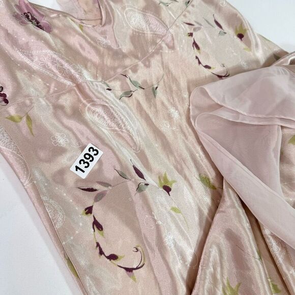 Intimate Essentials nightgown Women Large Pink Floral feminine dainty satin slip - Picture 9 of 9